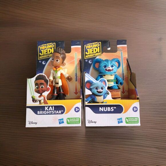 Kai Brightstar & Nubs Star Wars Young Jedi Adventures Action Figures Disney 2023 - Picture 1 of 10